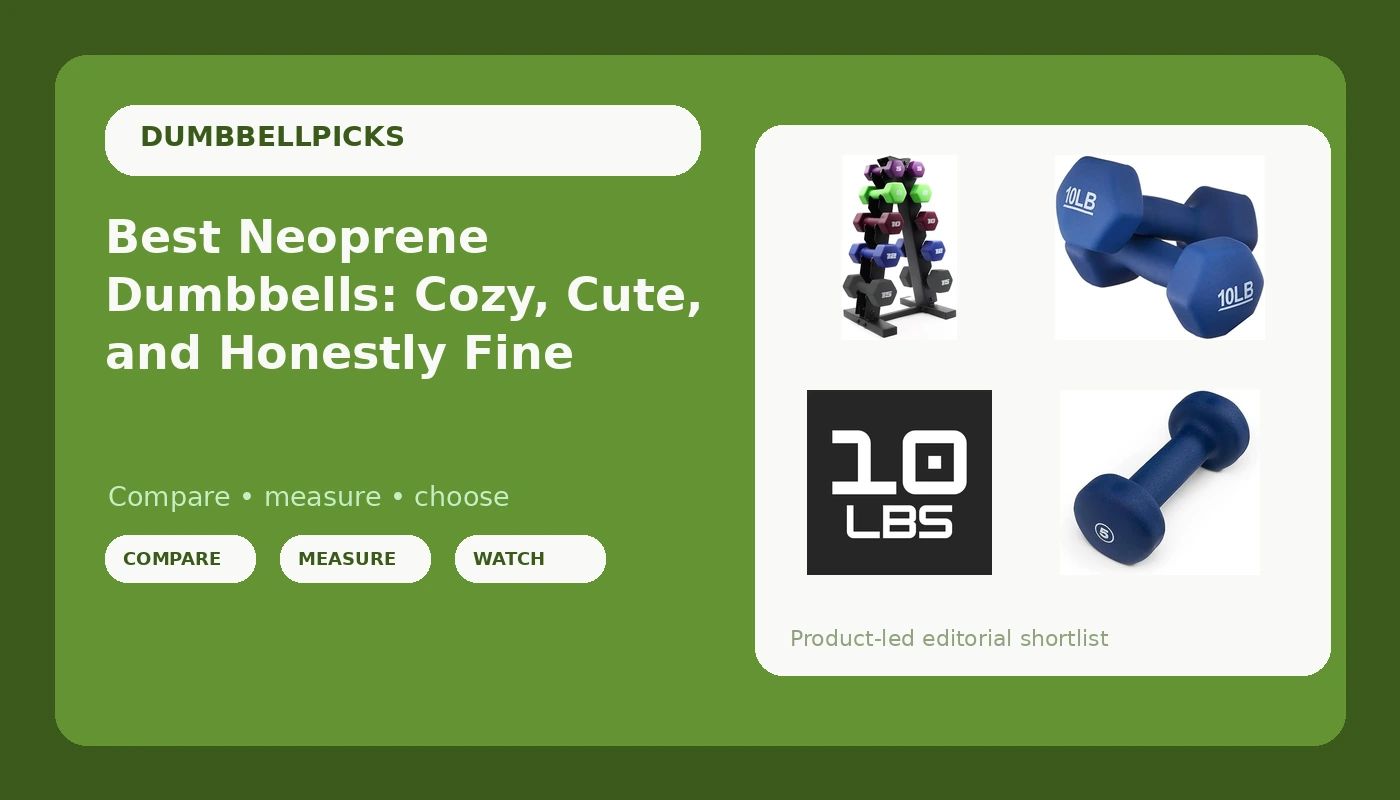 Best Neoprene Dumbbells: Cozy, Cute, and Honestly Fine - DumbbellPicks review with measurements and honest opinion