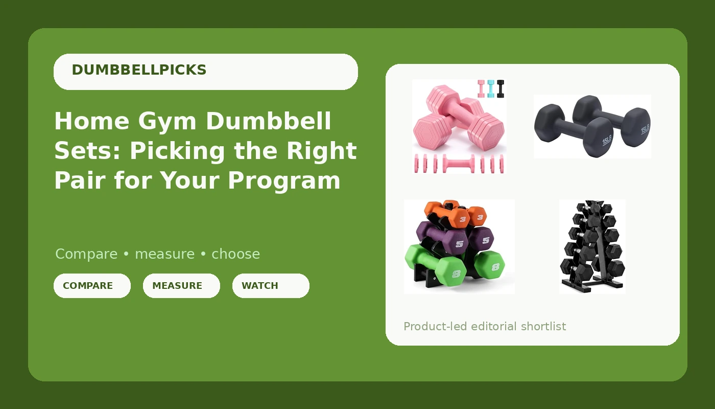 Home Gym Dumbbell Sets: Picking the Right Pair for Your Program