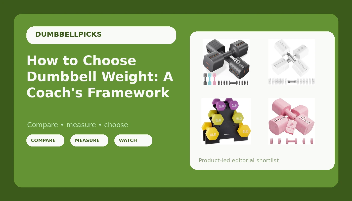 How to Choose Dumbbell Weight: A Coach's Framework - DumbbellPicks review with measurements and honest opinion