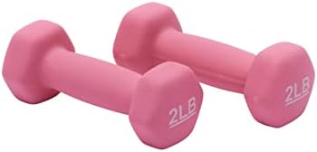 Amazon Basics Neoprene Dumbbell Hand Weights for Exercise and Muscle Toning