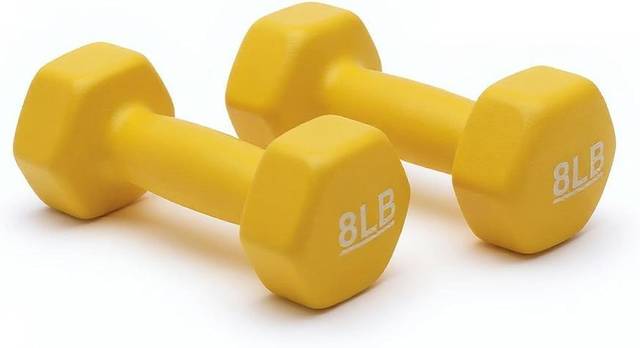 Amazon Basics Neoprene Dumbbell Hand Weights for Exercise and Muscle Toning