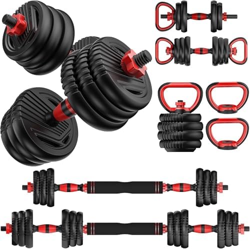 Adjustable Dumbbell set, 20/30/45/70/90lbs Free Weight Set